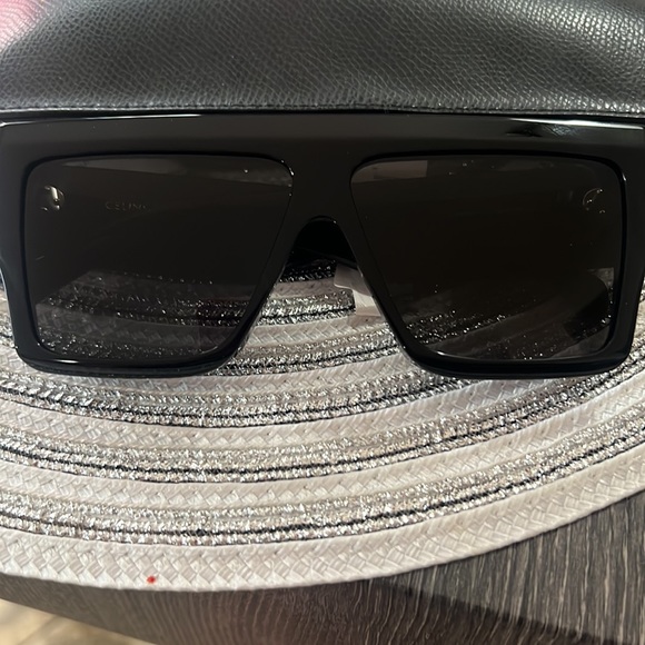 Celine Chunky Rectangle Acetate 🕶️ Sunglasses - Picture 3 of 7